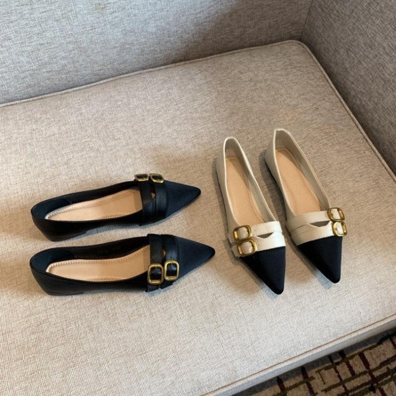 Fashion Ladies Footwear Slip-on Pointed Toe Office Women's Flat Shoes Ballet Flats High Quality Fashion Comfortable and Elegant Lastest