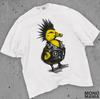 Punk T-Shirt Babyente Grafik Schwarzes T-Shirt Emo Punk Teen Nietenkragen Shirt Alt Mode Geschenk Punk Rock Shirt | Comfort Colors