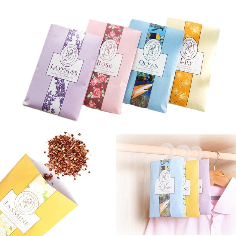 Rose Aroma Bags Jasmine Lavender 6Pcs Air Freshener Hanging Natural Smell