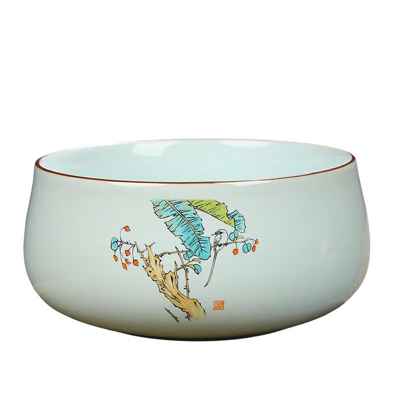 Yunyan Enamel Ceramic Ru Kiln Tea Wash & Brush Washer