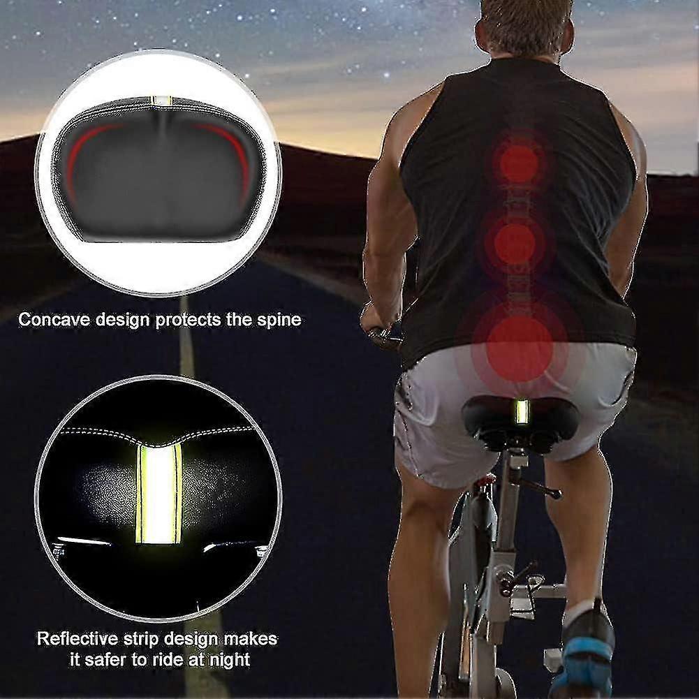 Nasenloser Bequemer Breiter Fahrradsattel mit Memory-Schaum Polster für die Meisten Fahrräder