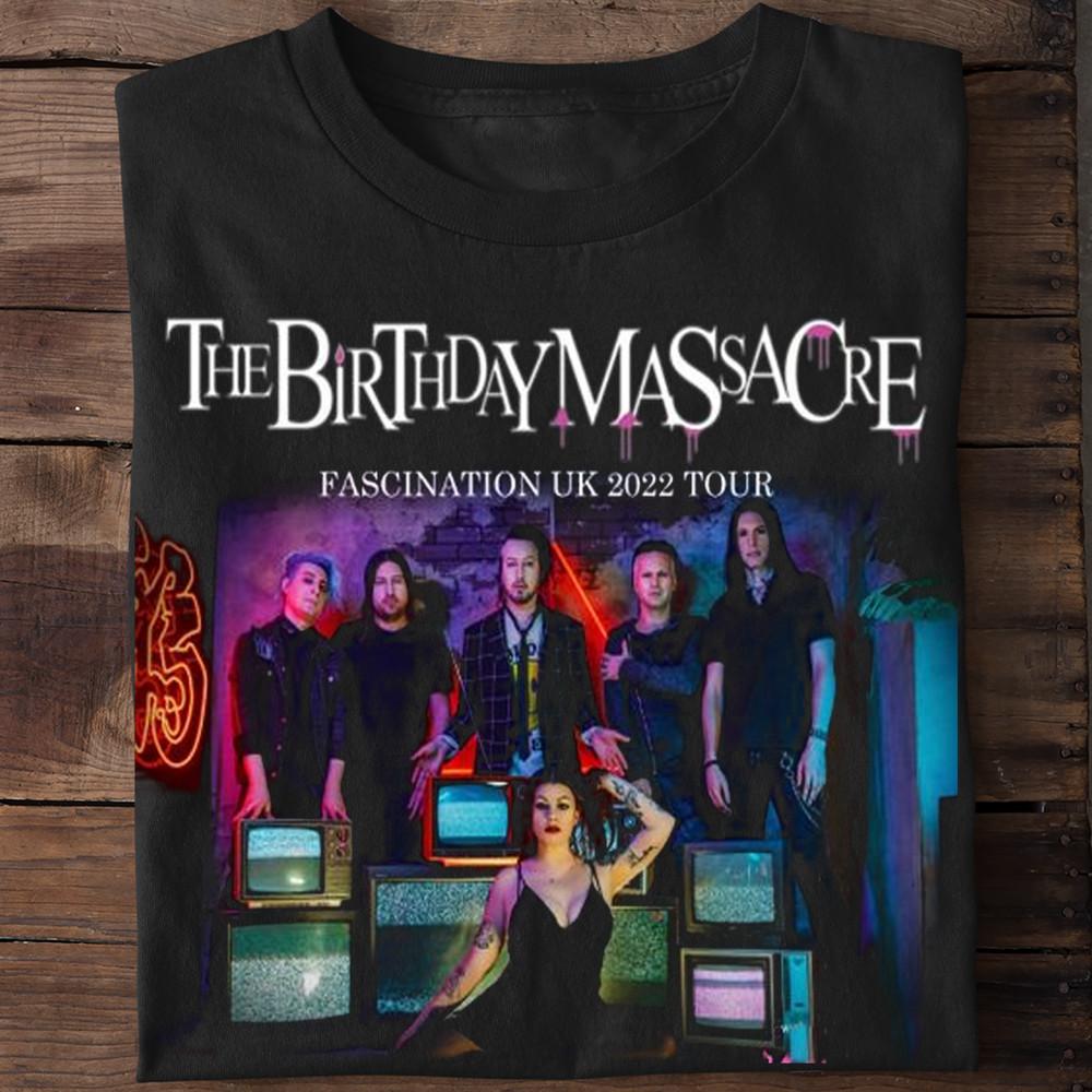 

Rare The Birthday Massacre Band Tour 2022 All Size S to 5XL T-SHIRT Unisex T-Shirt XXXXL