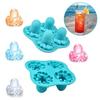 1Piece 4Cavity Octopus Silicone Candy Molds For Candy Chocolate Ice Cube