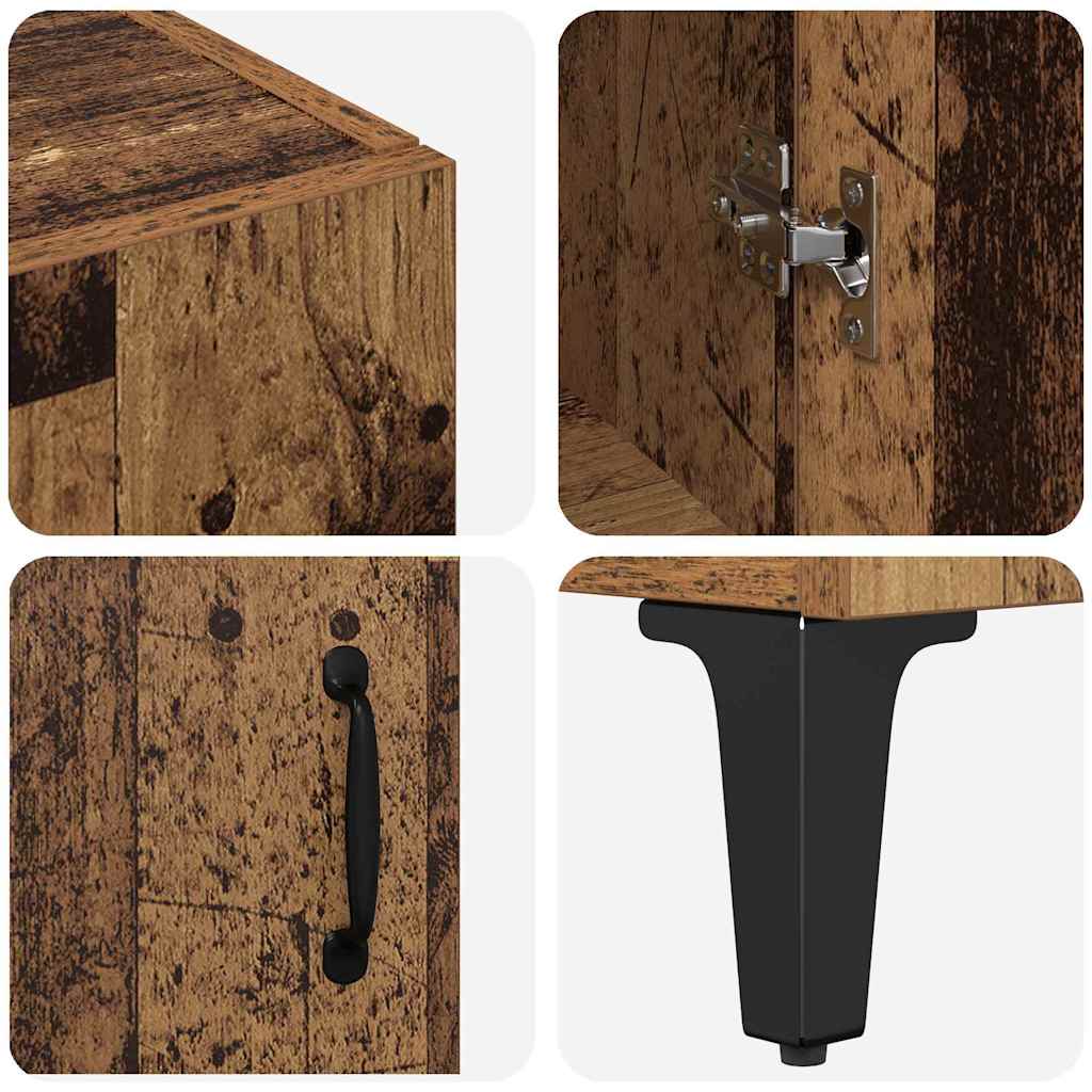 Highboard Reclaimed Wood 69.5 x 34 x 180 cm Wood based Panel