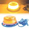 LED Strobe Beacon Light 90LED Round Rotating Amber Flashing Warning Safety Light 12V-24V Magnetic Base for Car,Trucks, Forklifts