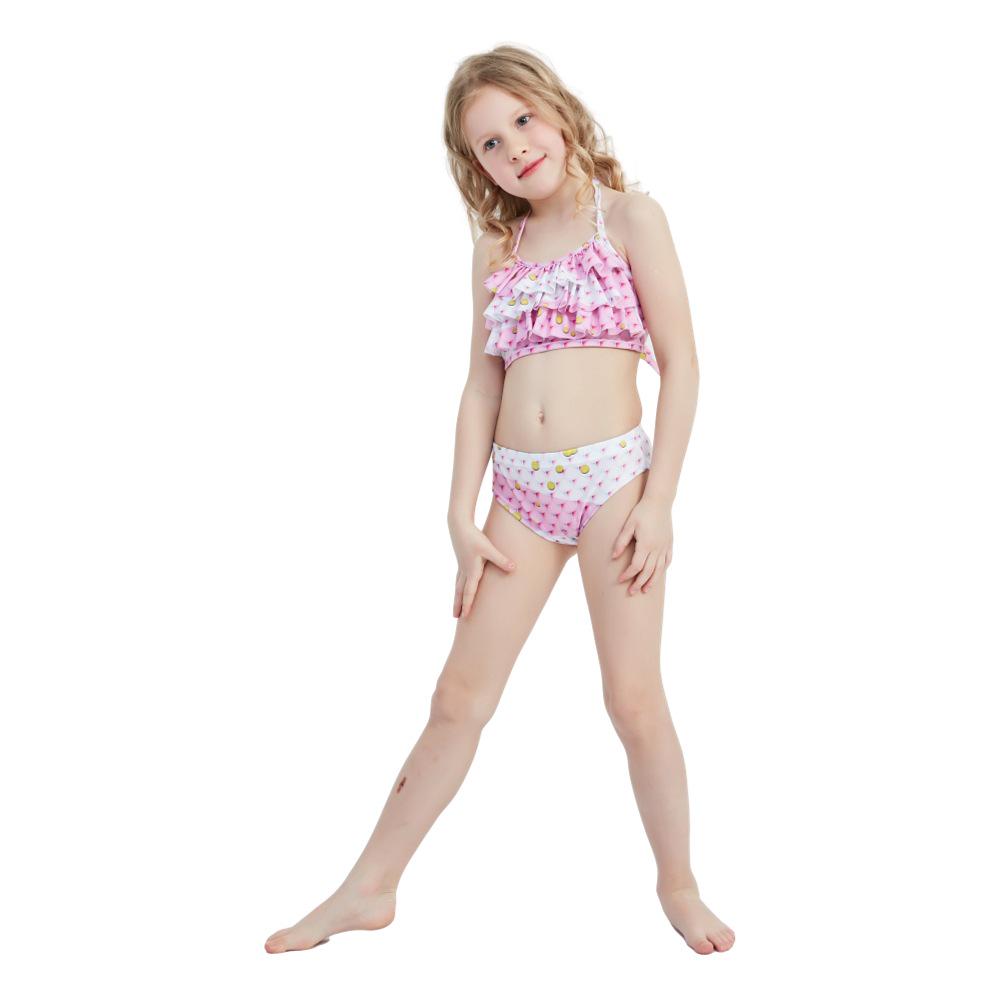 Costum de baie Costum de Prințesă Sirena pentru Copii cu Coadă - Stil Nou pentru Fete