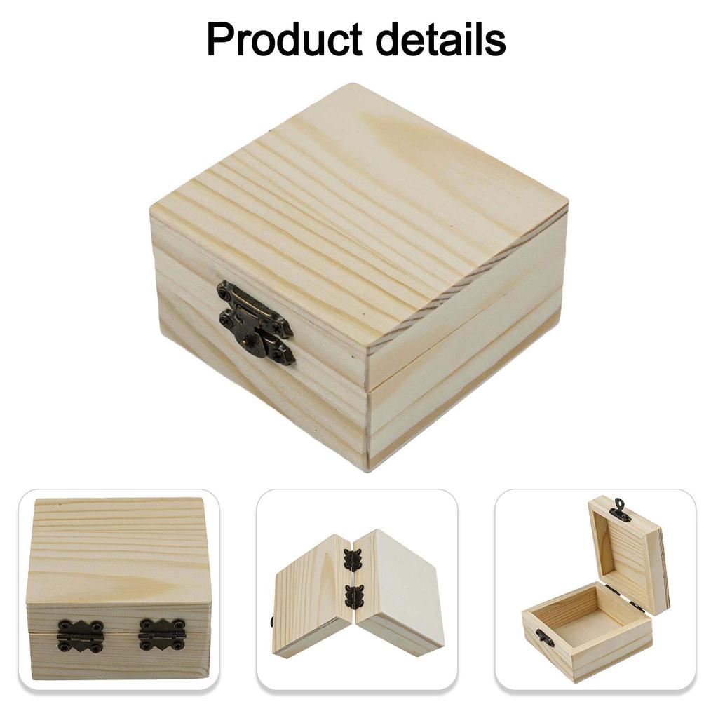 Storage Box Home Household Organizer Wood Craft Box