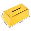 Golden Brick Tissue Dispenser For Kitchen Bathroom Office Convenient Paper Storage Container Living Room Accent