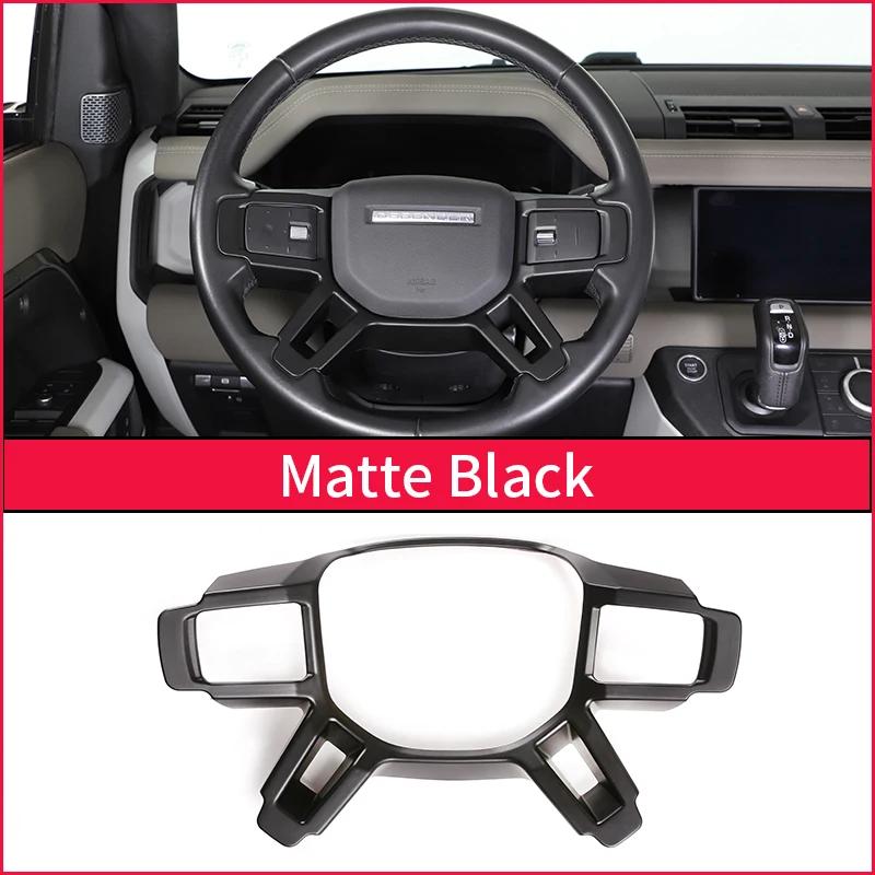 

For Land Rover Defender 90 110 L663 -2024 ABS Carbon Steering Wheel Frame Cover Modification Decorative Trim Accessories матовый черный