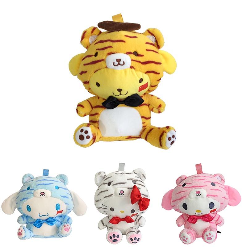 Sanrio Kuromi Hello Kitty Transforming Tiger Plush Backpack For Baby Girls