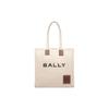Akelei Letter Logo Canvas Shoulder Tote Bag Women Bags White 6307808