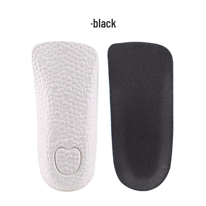 

Unisex Invisible Height-Increasing Insoles: Lightweight, Breathable, Shock-Absorbing, Non-Slip Heel Pads for Casual and Sports Shoes 1.5 cm чорний