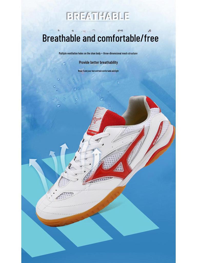 Men's Lightweight Spring Table Tennis Shoes: Comfortable, Breathable, Wear-Resistant, Trendy, Professional Training Sports Footwear.