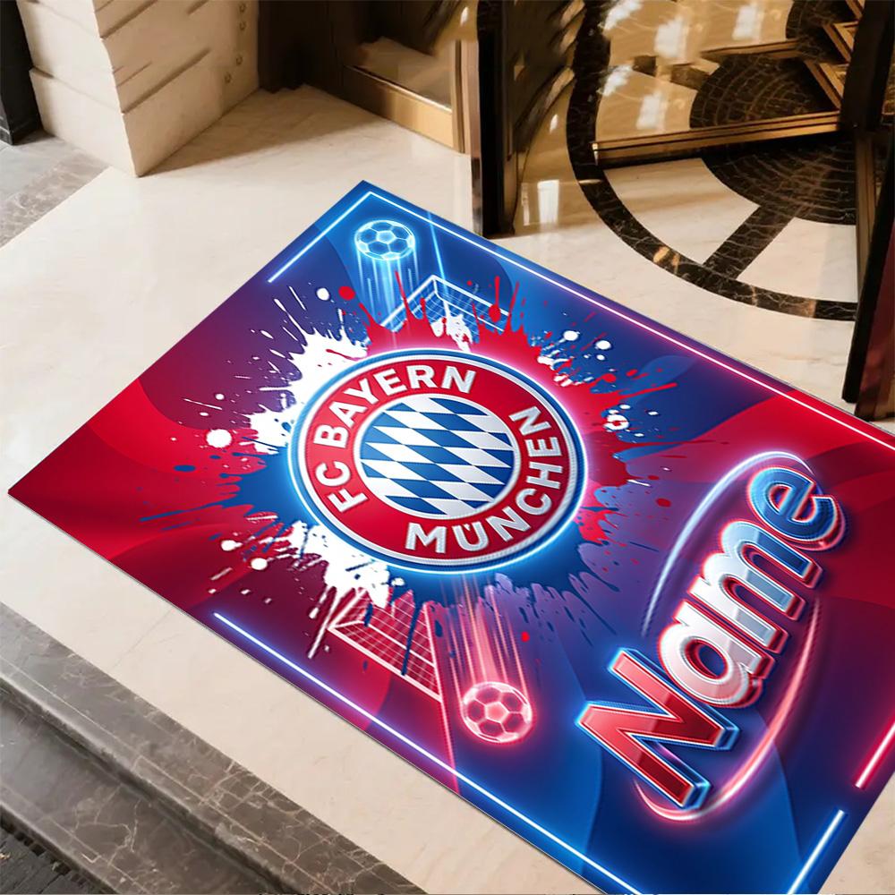 Bayern Munich Fan Artwork Carpet Suitable for Outdoor Foyer Living Rooms Game Room Antislip Carpet Office Home Decor