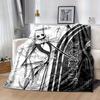 1pc. Jack Skellington Blanket, Nightmare Before Christmas Theme, Cartoon Throw Blanket for Home Decor, Gift Idea, Suitable for All Seasons,S