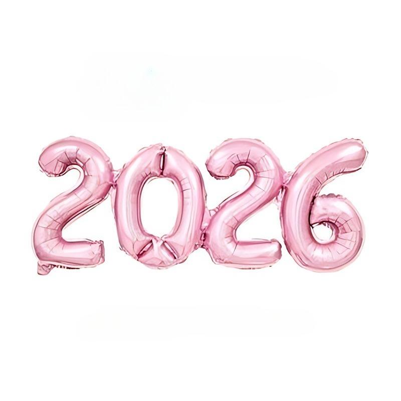 2026 Gold Red Crown Foil Number Balloons for 2026 New Year Eve Party Decoration Supplies 2026 Graduation Navidad Christmas Decor