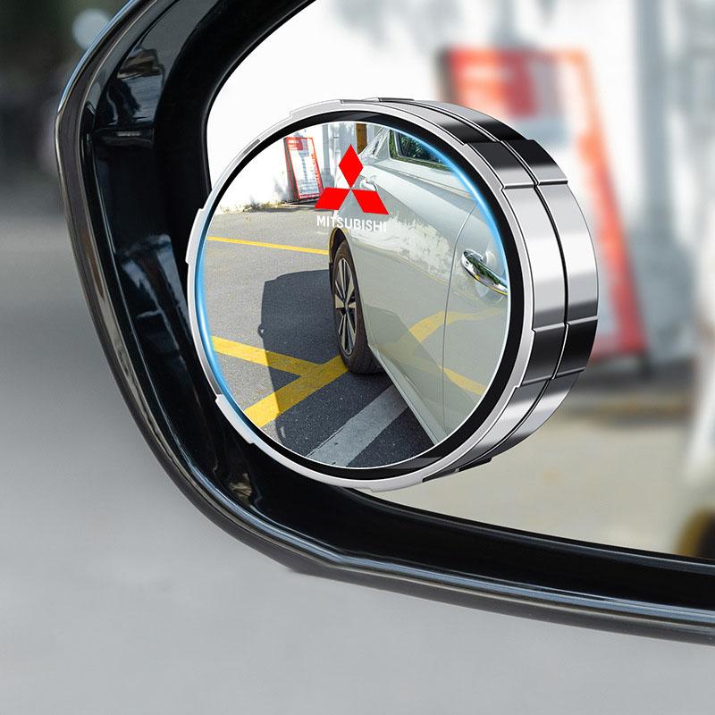 1 Pair 360 Degree Wide Angle Adjustable Car Rear View Mirror For Mitsubishi ASX I200 Outlander Pajero Eclipse Lancer