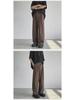 Spring/Summer Retro Loose Straight Coffee Casual Pants for Men