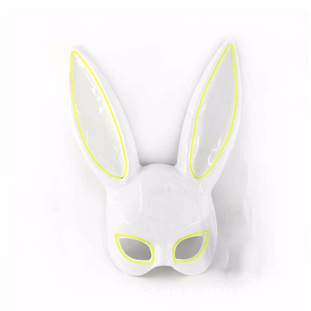Headwear Mask Bunny Mask LED Light Party Props Led Light up Mask Party Mask Props Cosplay Mask