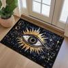 Mysterious Eye Carpet Mat - Gold Starry Sky Anti Slip Floor Carpet Suitable for Living Room Bedroom and Home Decoration