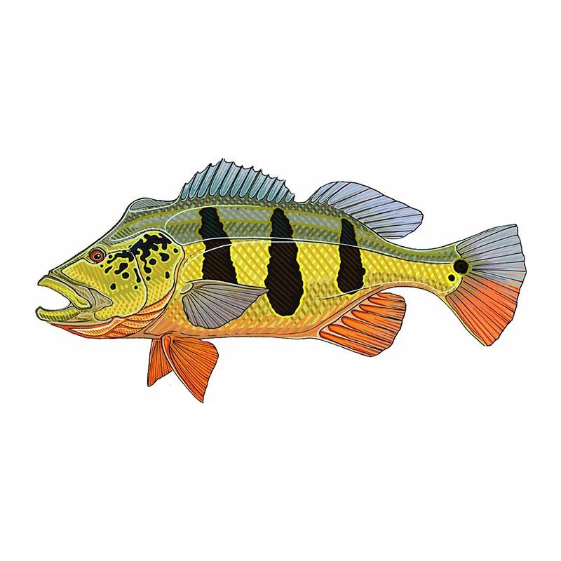 Custom Fishing Fish Car Stickers PVC Glue Sticker for Motorcycle Surfboard Laptop Vinyl Wrap Anime Cartoon Decor Car Accessories