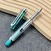 14 Colors Piston Fountain Pen EF/F Nib Plastic Ink Pen Silver Clip PK Hongdian Lanbitou 3059 Office School Supplies Stationery