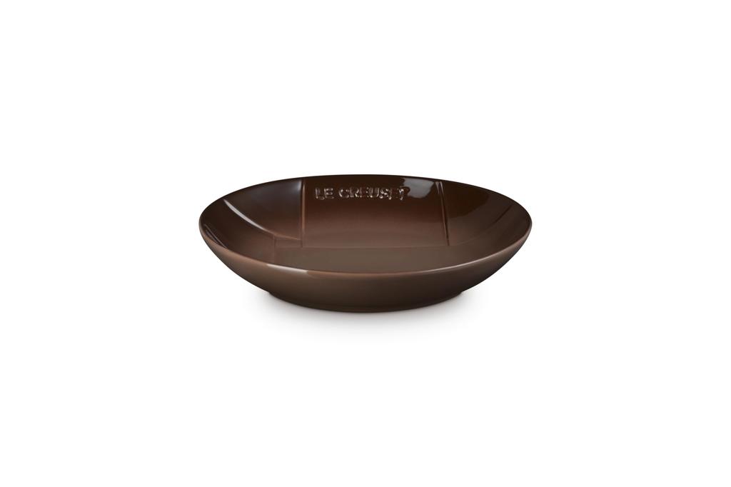 Le Creuset Deep Mesh Round Dish, 22cm, Sepia, Heat and Cold Resistant, Microwave and Oven Safe [Official Japanese Product]