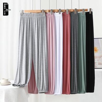 Modal Women's Spring-Summer Loose Casual Cuffed Pants: Mosquito-Proof Yoga, Dance, and Sportswear
