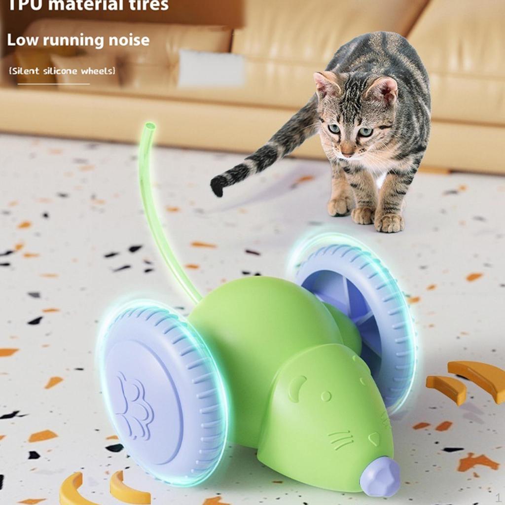Automatic Cat Toy Mice Moving Self Righting Mute Gift Lightweight Pet Supplies Compact