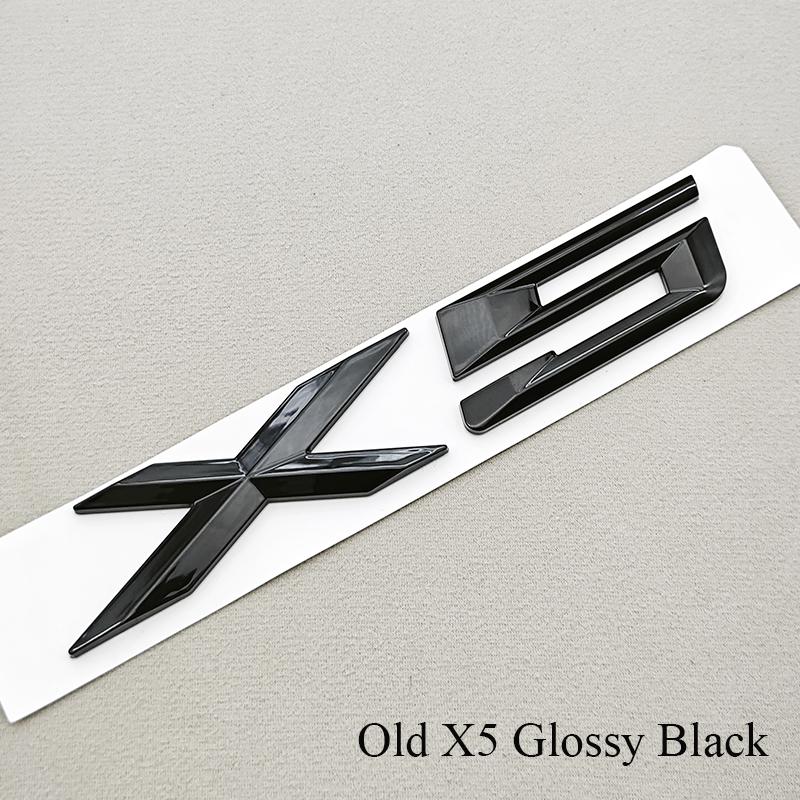 3D ABS Chrome Black Car Letter Rear Trunk Logo X3 X5 Stickr Badge Decal For BMW X3 X5 F25 E83 XDRIVE 20d 20i 30d 30i Accessories