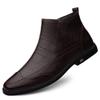 Men's Chelsea Boots - Autumn/Winter High-Top Genuine Leather, Breathable Casual Business Style