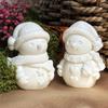 3D Christmas Snowman Silicone Mold Santa Craft Decor DIY Scented Candle Mould Resin Chocolate Cake Baking Supplies