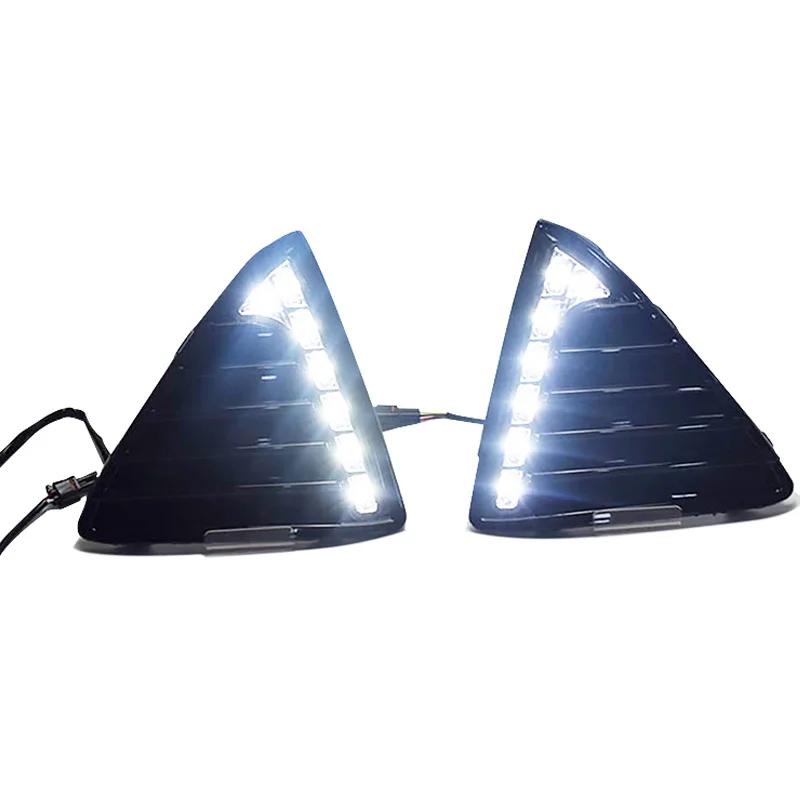 

2 шт./пара светодиодных автомобильных фар переднего бампера дневные ходовые огни водонепроницаемые указатели поворота подходят для Ford Focus 3 MK3 2012 2013 2014 белый