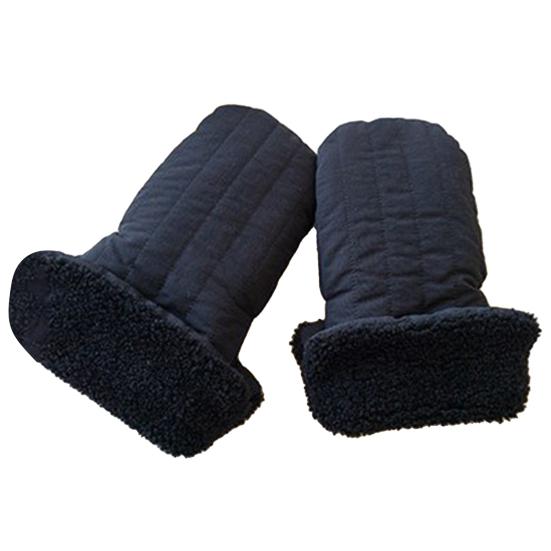 

Зимние перчатки для коляски Водонепроницаемые Теплые муфты для рук Защита от холода и ветра Универсальные варежки с плюшевой подкладкой для малыша и родителей Прогулки Поездки за покупками