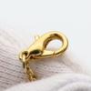 Used NINA RICCI Necklace logo metal/Rhinestone 5.9g gold plating