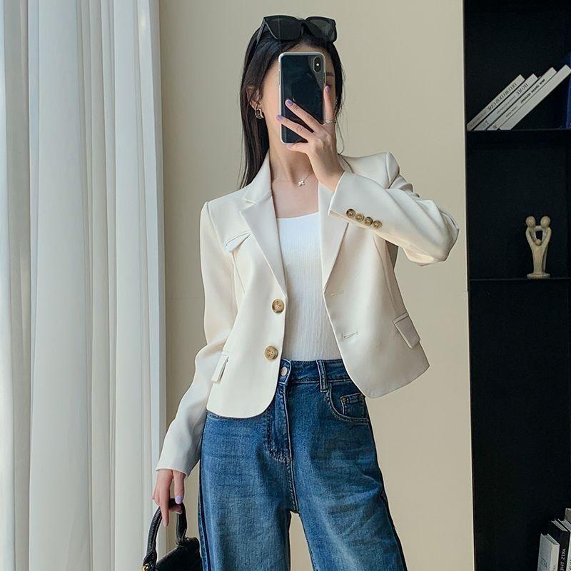 Chic and Slim-Fit Small Suit Jacket for Women, Perfect for Spring and Autumn
