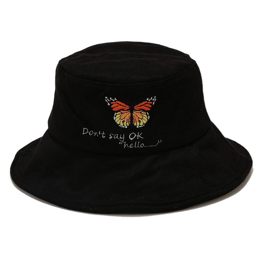 Letter embroidery bucket hat Clearance
