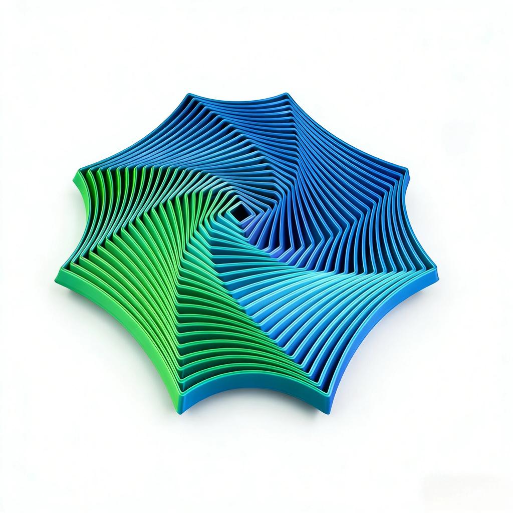 8.5Cm Octagonal Whirling Spiral Fidget Toy Colorful Sensory Relax Antistress Fidget Toy For Adhd/Autism Stress & Anxiety Relief