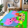 Peppa Pig's Colorful World Floor Rug Office Rug Perfect for Bedrooms Dining Room Outdoor Playrooms Antislip Carpet Office home decor