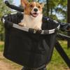 Aluminum Zinc Zinc Alloy Frame Bicycle Front Basket Foldable Mountain Bike Bags  Grocery Shopping