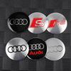 For Audi  A360MM 63MM 68MM Car Wheel Center Cover Badge Hub Caps Emblem Decoration for AUDI S RS R A3 8P S3 A4 B6 B7 A6 A5 Q3 Q5 Q7 A2 A7 A8