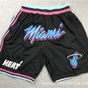 Mens Basketball Shorts With Embroidered Team Logos Lakers 76ers Heat Spurs Nets Cotton Athletic Wear Sport