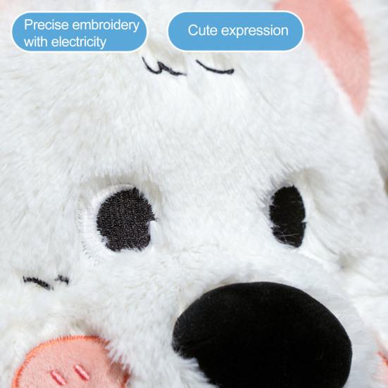 Long Dog Pillow Stuffed Animal Cute Puppy Leg Pillow Fluffy Back Support Cushion Cuddly Plush Toy for Side Sleeping Sitting