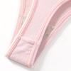 CINOON Tanga de Algodón Sexy para Mujer de Cintura Baja con Ribete de Encaje, Tipo G, Braguitas Suaves, Transpirables y de Ajuste Ceñido