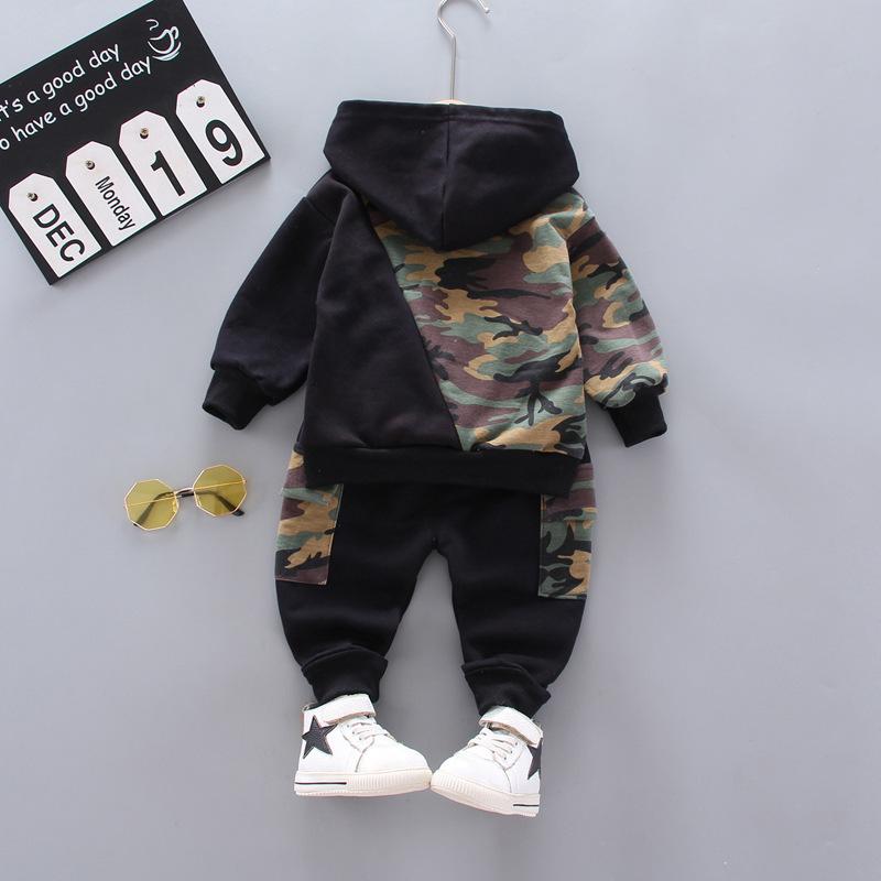 Herbst Frühling Kinder Outfits Baby Mädchen Kleidung Jungen Lässig Sportlich Locker Kapuzen-T-Shirt Hose Zweiteiliges Set Kleinkind Kostüm Kinder Trainingsanzüge