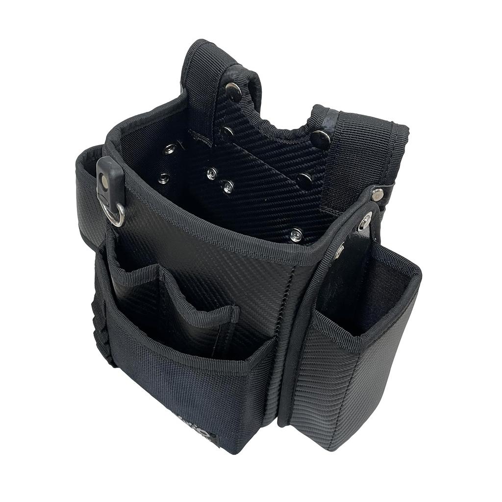 SK11 Black Waist Bag 2 Tier Side Pockets SKC2-5BK