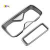 A03E-Car Matte Silver Center Console Water Cup Holder Decoration Cover Trim Stickers For Honda HRV HR-V Vezel