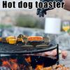 Funny Hot Dog Holders for Grill 2 Pieces Stainless Steel Reusable Easy-clean Puppy Shape Grilling Tool for Events Carnival