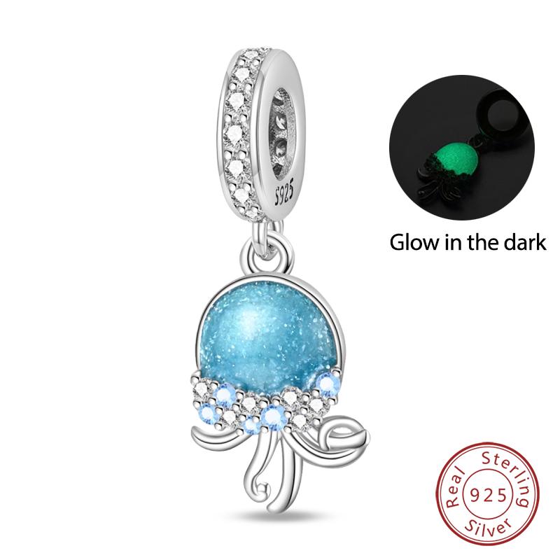 New Copper Ocean Series Mermaids Shell Charms Beads Fit Qikaola Original Bracelets Fine Birthday Diy Jewelry