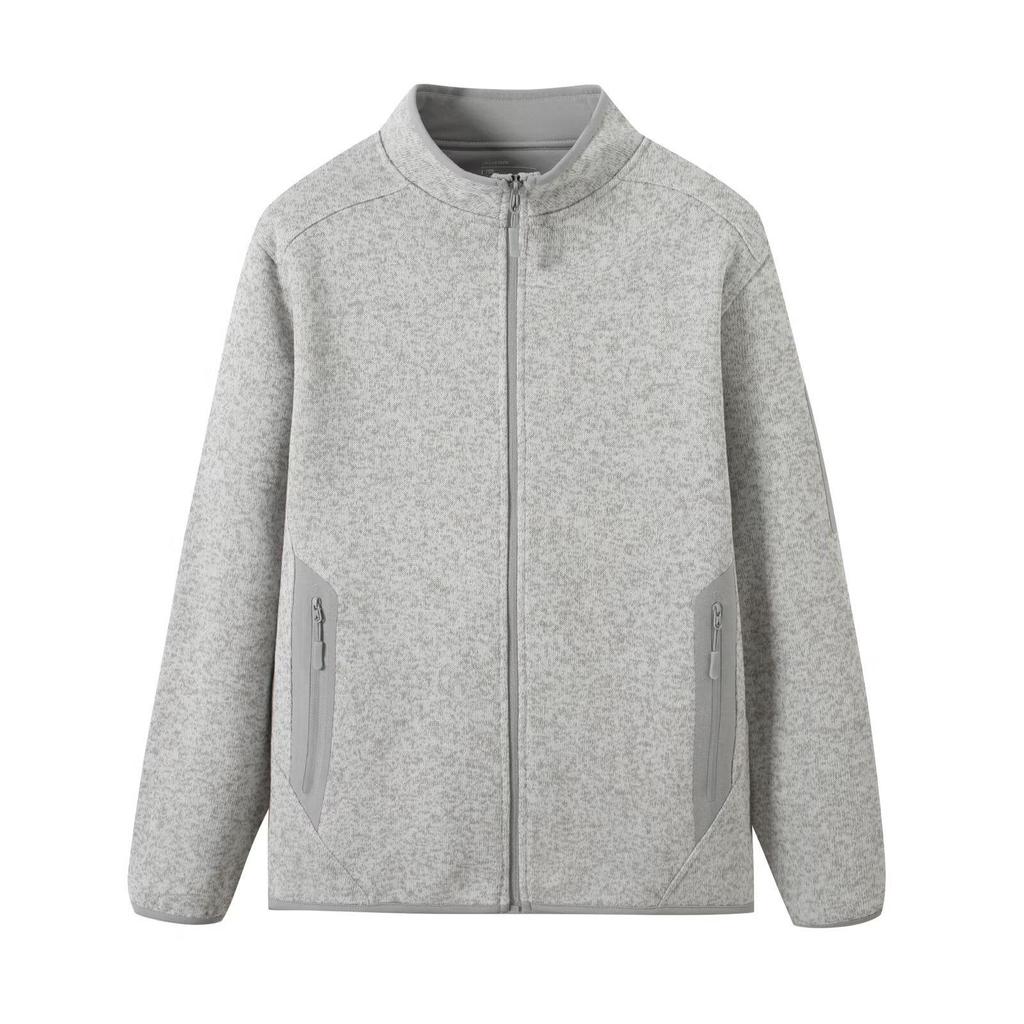 Unisex Outdoor Fleece Jacket - Thickened, Warm, Stand-up Collar for Autumn/Winter Sports